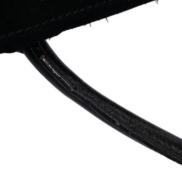 Celine Luggage Small Square Phantom Suede Leather Tote Bag Black - Picture 12 of 13